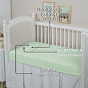 Ver imagem 5 de 2 Fronha para Berço de Bebê 300 Fios Extra Macio 100% Algodão:verde