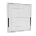 Ver imagem 2 de Guarda-roupa Casal Lisboa 2 Portas 2 Gavetas Branco - Politorno