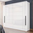 Ver imagem 1 de Guarda-roupa Casal Lisboa 2 Portas 2 Gavetas Branco - Politorno