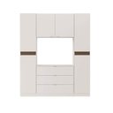 Ver imagem 3 de Guarda Roupa Planejado Capelinha 4 Portas 3 Gavetas Hera CabeCasa MadeiraOriginals Cream