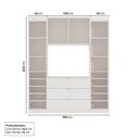 Ver imagem 5 de Guarda Roupa Planejado Capelinha 4 Portas 3 Gavetas Hera CabeCasa MadeiraOriginals Cream