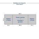 Ver imagem 6 de Guarda Roupa Planejado Capelinha 4 Portas 3 Gavetas Hera CabeCasa MadeiraOriginals Cream