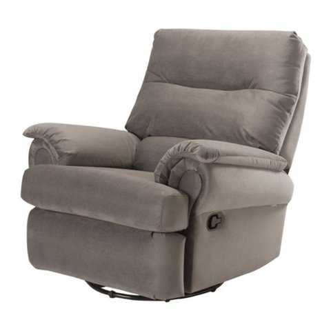 Poltrona Reclinável Mh-1217 Herval Estofada com Massageador Veludo Cappuccino B