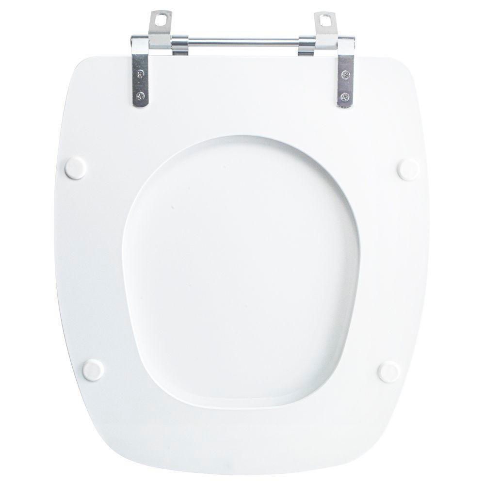 Tampa Vaso Sanitário Madeira Laqueada Laguna Branco para Bacia Hervy - 5