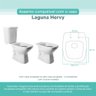 Tampa Vaso Sanitário Madeira Laqueada Laguna Branco para Bacia Hervy - 3