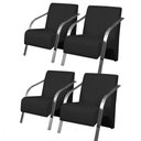 Ver imagem 1 de Kit 4 Poltronas 1 Lugar Vênus Pé Alumínio Dsalla Corino