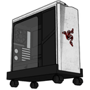 Ver imagem 4 de Suporte para Cpu Computador Gamer com Rodinhas - Preto