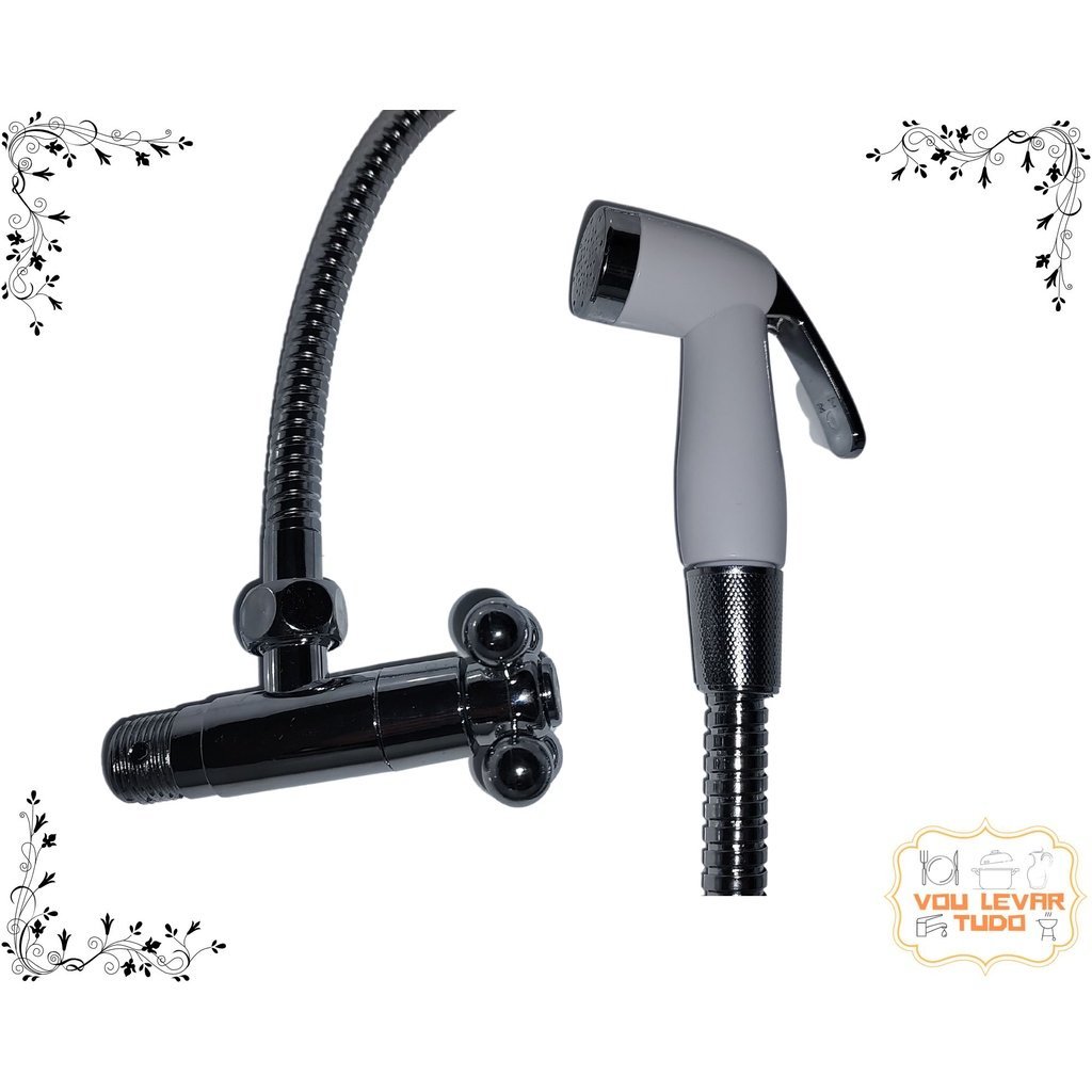Ducha Higiênica Gatilho ABS Mangueira 1.20m com Registro - 7