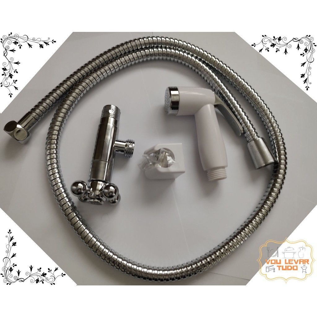 Ducha Higiênica Gatilho ABS Mangueira 1.20m com Registro - 8