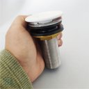 Ver imagem 5 de Válvula Click 7/8 Cerâmica Branca Inox Ralo Pia Banheiro 3cm Lavabo