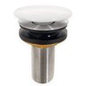 Válvula Click 7/8 Cerâmica Branca Inox Ralo Pia Banheiro 3cm Lavabo - 1