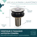 Ver imagem 2 de Válvula Ralo 7/8 Inox Banheiro Cubas Pias Lavatório Tanque