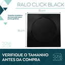 Ver imagem 2 de Ralo Preto 15x15 Banheiro Inox Fosco Click Black Inteligente