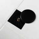 Ver imagem 3 de Ralo Preto 10x10 Banheiro Inox Fosco Click Black Inteligente