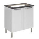 Ver imagem 3 de Conjunto Balcão para Cooktop 5 Bocas 2 Portas com Armário Aéreo Horizontal 1 Porta Itatiaia