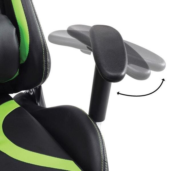 Kit Cadeira Gamer Moobx Thunder Verde + Mesa Gamer Mx Verde com Gancho para Headset - Moobx - 8