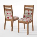 Ver imagem 4 de Conjunto Sala de Jantar Mesa Retangular Tampo MDF e 4 Cadeiras Urca Sonetto Móveis