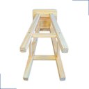 Ver imagem 6 de Banqueta Alta Quadrada 70cm Madeira de Pinus sem Pintura Natural Resistente Maciça Banco Banquinho