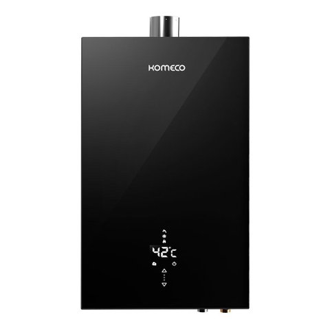 Aquecedor a Gás Digital 21 Lts Decor Black Komeco C/ Wi-fi:glp/black