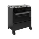 Ver imagem 1 de Fogão 6 Bocas a Gás Itatiaia Star New com Acendimento Automático e Forno 82l Preto Bivolt