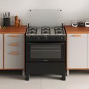 Ver imagem 2 de Fogão 6 Bocas a Gás Itatiaia Star New com Acendimento Automático e Forno 82l Preto Bivolt