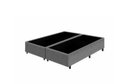 Ver imagem 3 de Base Box Casal Bipartido Suede Cinza 28x69x188