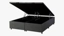 Ver imagem 2 de Box Baú Casal 1,38 - Cinza