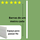 Ver imagem 2 de Rodapé 8 Cm Rodameio Poliestireno 10 Metros Liso Passa Fio Brt80