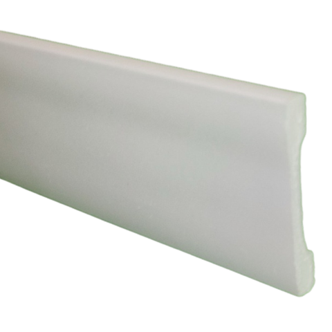 Rodapé 8 Cm Rodameio Poliestireno 10 Metros Liso Passa Fio Brt80