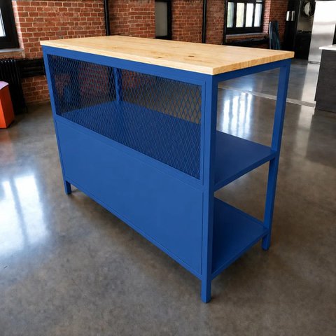 Bancada Ilha para Cozinha Design Industrial 1,40m x 40cm