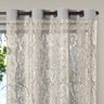 Cortina Renda 4,00m X 2,50m Sala Quarto Janela Apartamento Oxford Cozinha Decorativa Cinza - 4