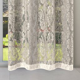 Cortina Renda 4,00m X 2,50m Sala Quarto Janela Apartamento Oxford Cozinha Decorativa Cinza - 5
