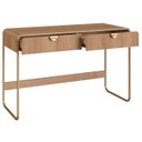 Ver imagem 5 de Escrivaninha Mesa com 2 Gavetas 125cm Mario Hanover/dourado A10 - Mpozenato