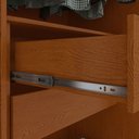 Ver imagem 4 de Guarda-Roupas Casal 6 Portas 8 Gavetas com Pés 100% MDF Imperatore - Lp - Rei de Casa Frassino/Off W