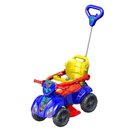 Ver imagem 1 de Quadriciclo Infantil com Haste Empurrar Menino Dog Azul
