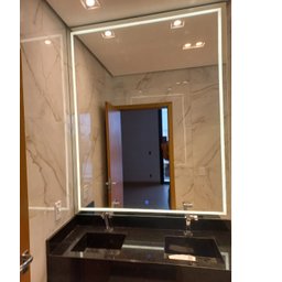 Espelho com Luz de Led 80x60 Touch Screen Branco Neutro - 1