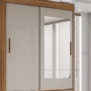 Ver imagem 3 de Guarda Roupa New Star 2 Portas 6 Gavetas com Espelho Salleto Branco