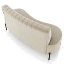 Ver imagem 7 de Sofá Chaise 2 Lugares Sala Living 160cm Pés Industrial Cayman K01 Veludo Bege - Lyam Decor