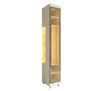 Ver imagem 2 de Módulo Guarda-Roupa com Nicho e LED 1 Porta MDF Imperatriz Bege/Off White