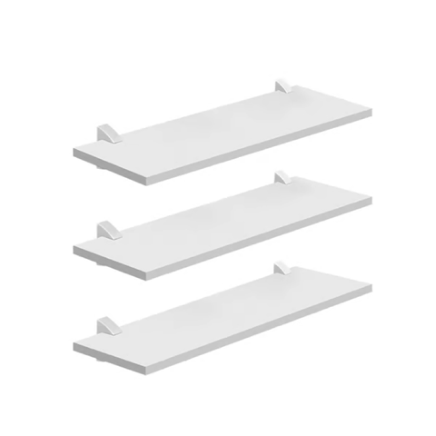 Kit com 3 Prateleiras Mdp Bcas 20x40 com Suportes D-core