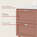 Ver imagem 6 de Gabinete para Banheiro com Cuba 60cm Retro Mdf Milano  On Móveis 