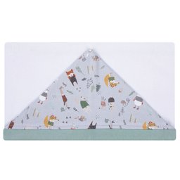 Toalha de Banho Bebê Escandinavo Cinza Lunar 87x88 Cm - Hug - 1