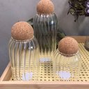 Ver imagem 1 de Pote Em Vidro Canelado Cosi - Unidade 500 ml