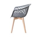 Ver imagem 5 de Kit Mesa Eames Vidro 110cm + 6 Cadeiras Web Wood - Seat&Co