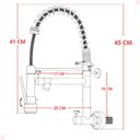 Ver imagem 3 de Kit Cuba Única + Acessórios com Torneira Gourmet Cromada Vip de Parede e Lixeira de Embutir 5 L
