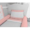 Kit Berço Enxoval de Bebê Flores Rosa Menina - 3