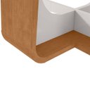 Ver imagem 3 de Conjunto Sala de Jantar Mesa Sintonia 120 Tampo Vidro Off White com 4 Cadeiras Athenas - Lopas Amend