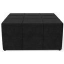 Ver imagem 4 de Kit 02 Puffs Quadrado Milano 90x90 W01 Suede Preto