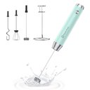 Ver imagem 1 de Maestri House Espumador de Leite Recarregável 3 Cabeças com Suporte (azul)