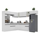 Ver imagem 6 de Armário De Cozinha Completa De Canto Branco/preto